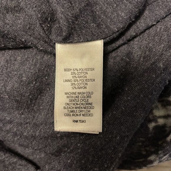 Artisan NY Maxi Dress. T-Shirt Style. Size Small. Slate blue, gray, white - Picture 7 of 7